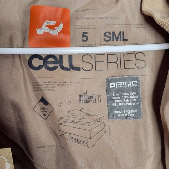 Ride Snowboard Woman's Jacket Cell Series Size Small - Picture 7 of 11